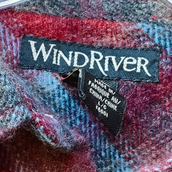 Vintage Windriver Men's Red Plaid Casual Button Down Shirt - Picture 6 of 7